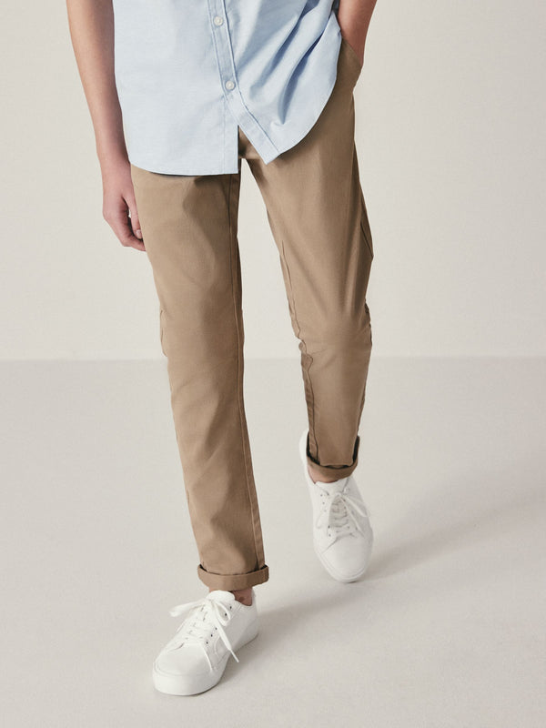 Stone Skinny Fit Stretch Chino Trousers (3-17yrs)