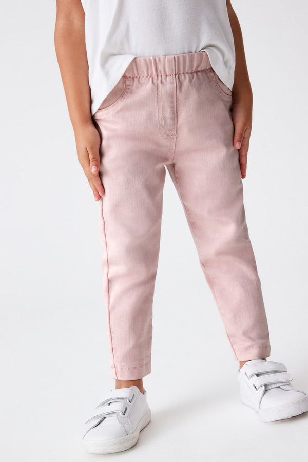 Pink 1 Pack Elasticated Waist Jeggings (3mths-7yrs)