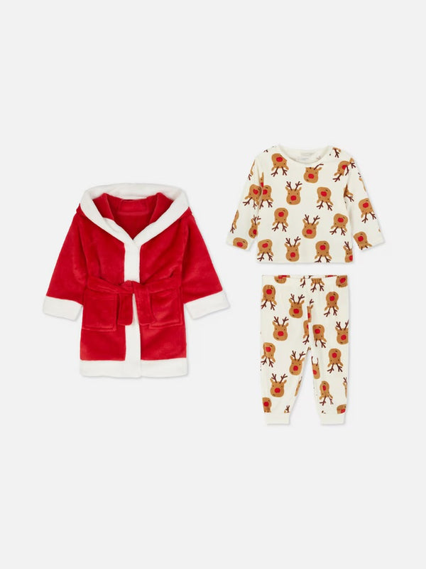 Christmas 3 piece pyjama set