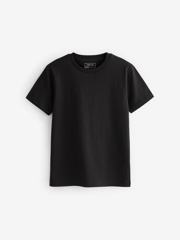 Black Regular Fit Short Sleeve T-Shirt (3-16yrs)