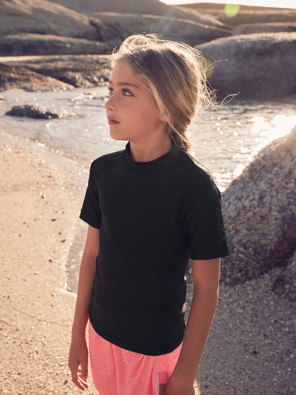 Black Rash Vest (3-16yrs)