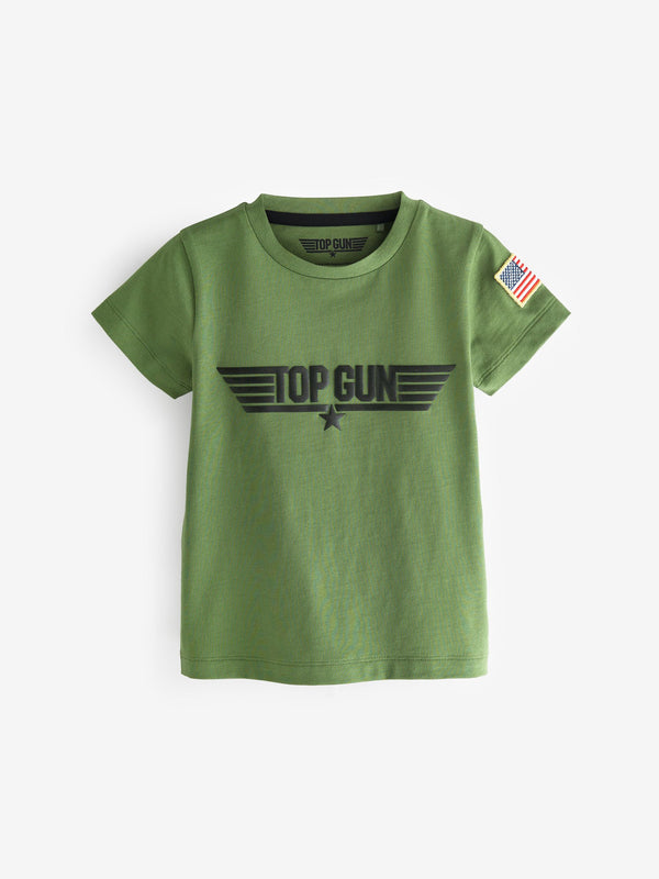 Khaki Green Gun Maverick T-Shirt (3mths-8yrs)