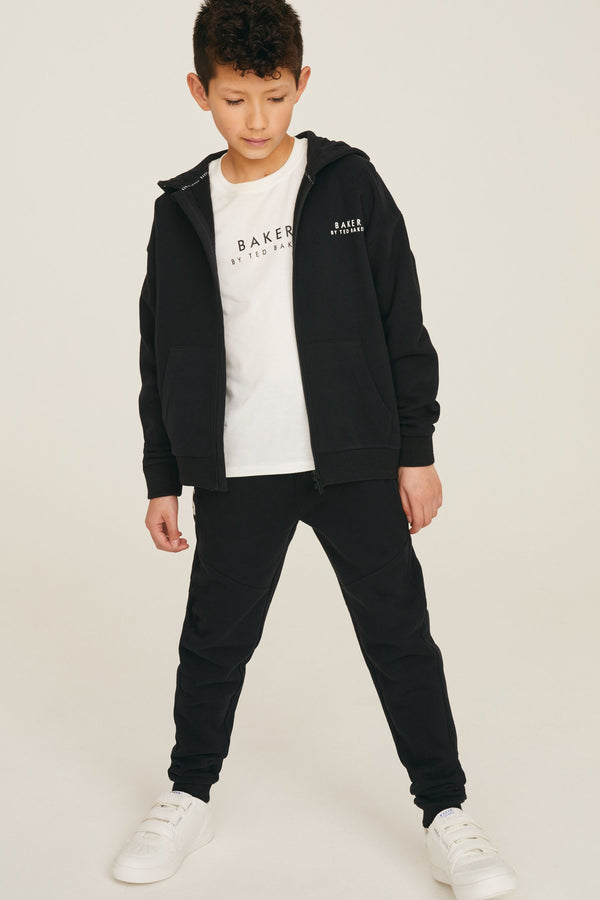 Black Baker by Ted Baker Zip Through 100% Cotton Hoodie and Jogger Set