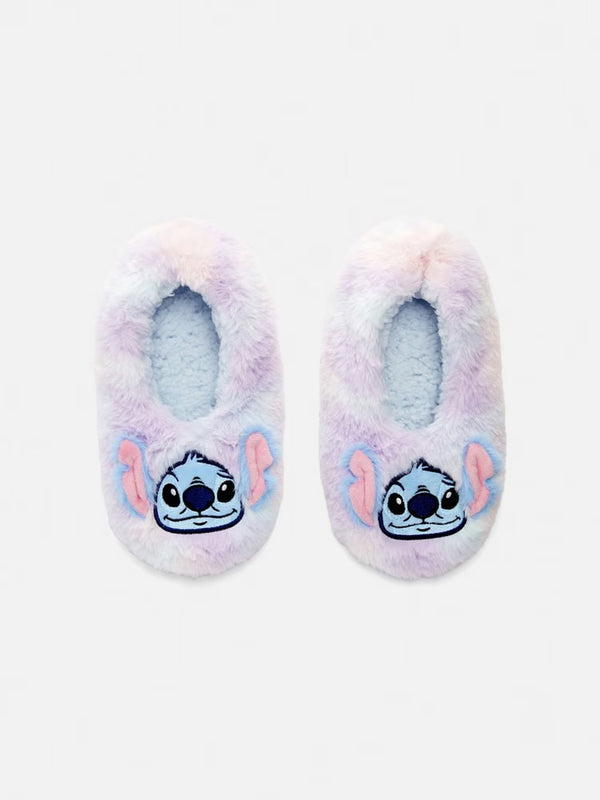 Stitch fluffy footlet slippers