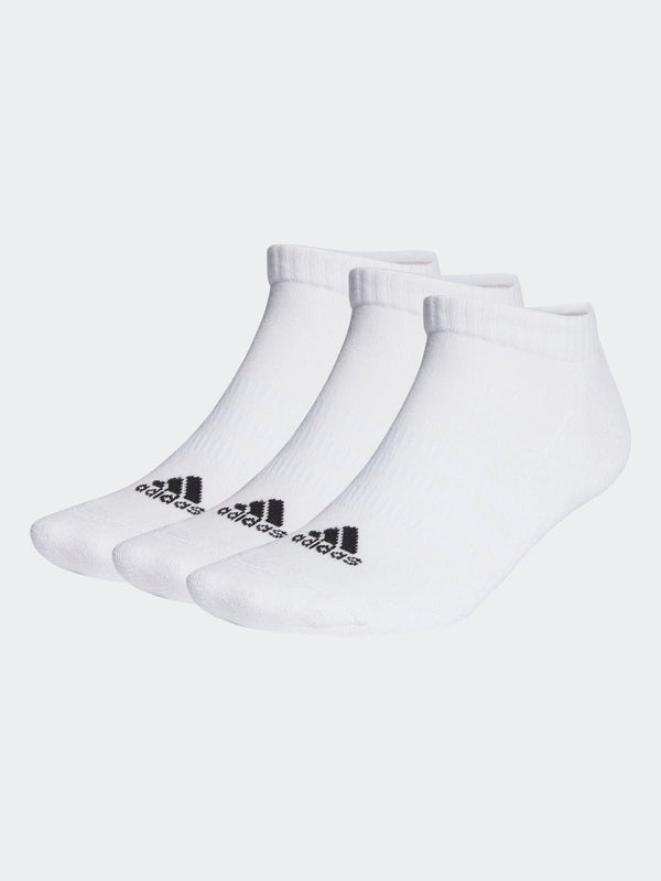 adidas White Cushioned Low Cut Socks 3 Pack