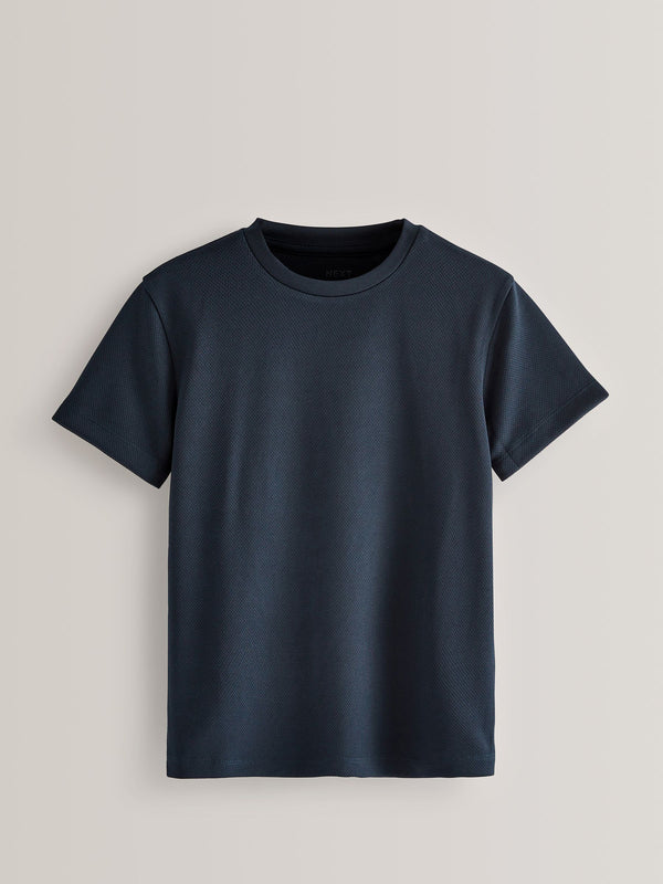Navy Blue Single Sports T-Shirt (3-16yrs)