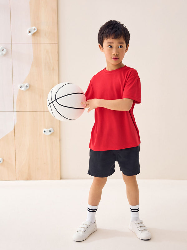 Red Single Sports T-Shirt (3-16yrs)