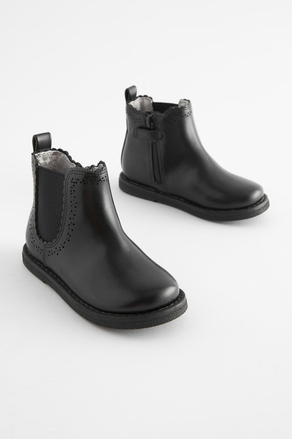 Black Standard Fit (F) Chelsea Ankle Boots