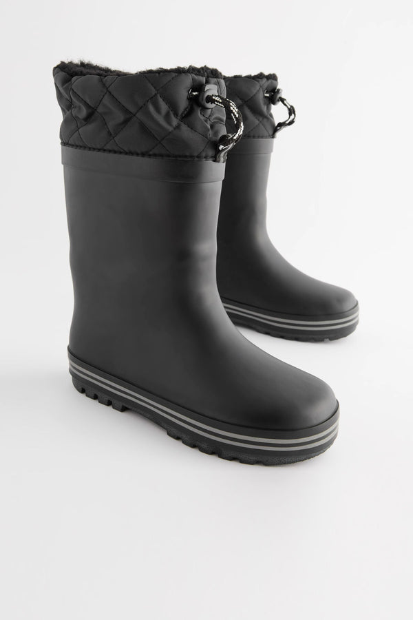 Mono Black Cuff Wellies