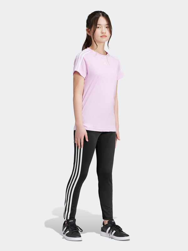 adidas Black Sportswear Essentials Aeroready 3-Stripes High Waisted Leggings