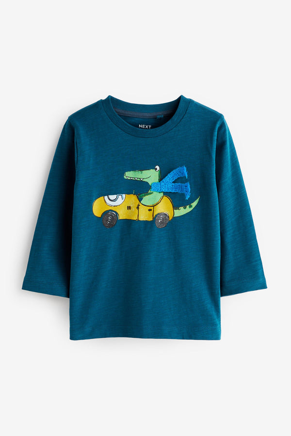 Blue Crocodile Long Sleeve Character T-Shirt (3mths-7yrs)