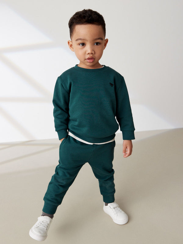 Green Jersey Sweatshirt And Joggers Set (3mths-7yrs)