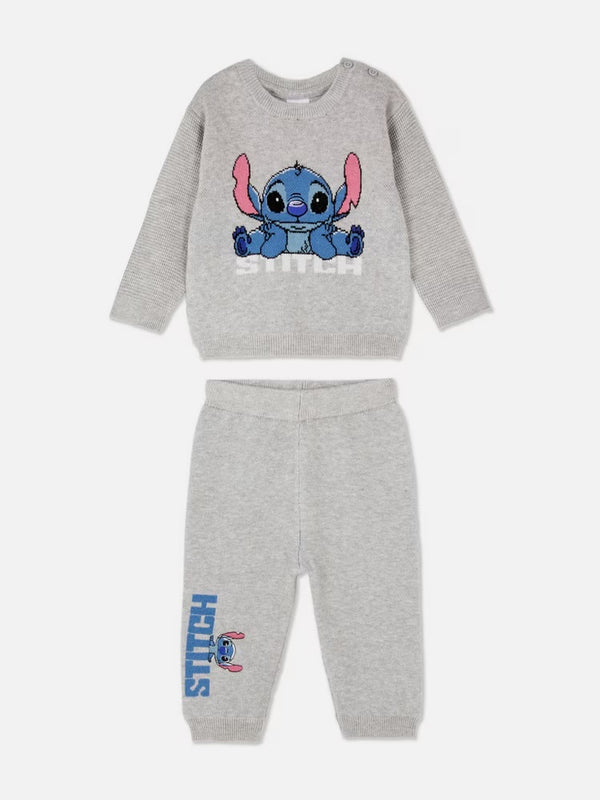 Disney primark stitch knitted set