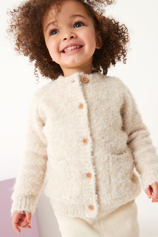 Ecru White Marl Cosy Cardigan (12mths-7yrs)