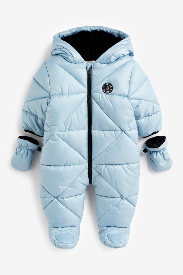 Copy Baker by Ted Baker Shower Resistant Blue Snowsuit