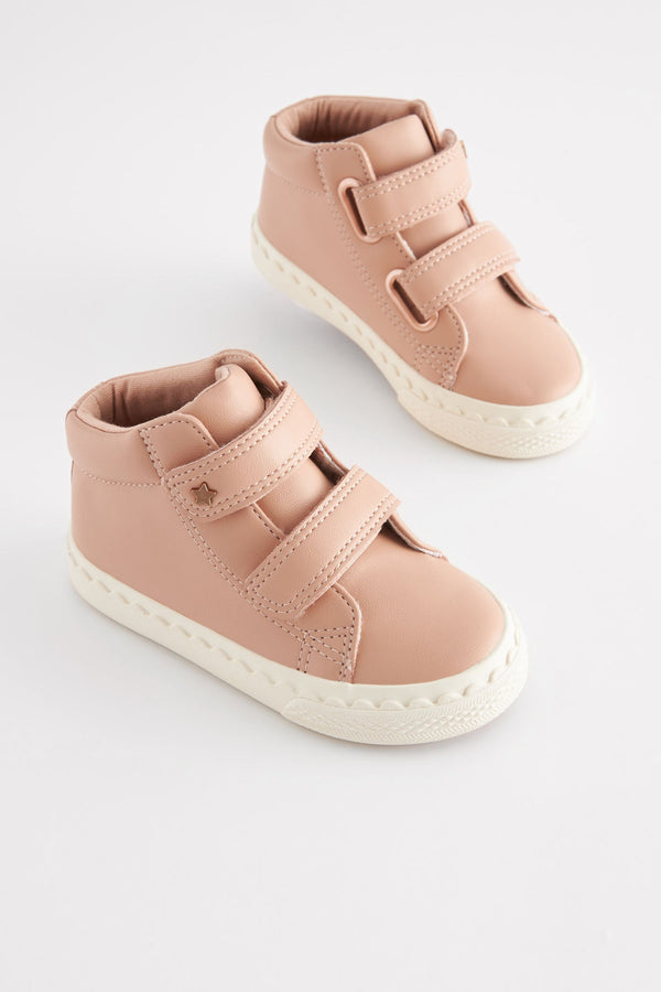 Pink Standard Fit (F) High Top Trainers