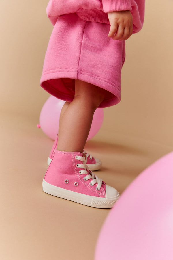 Pink High Top Trainers