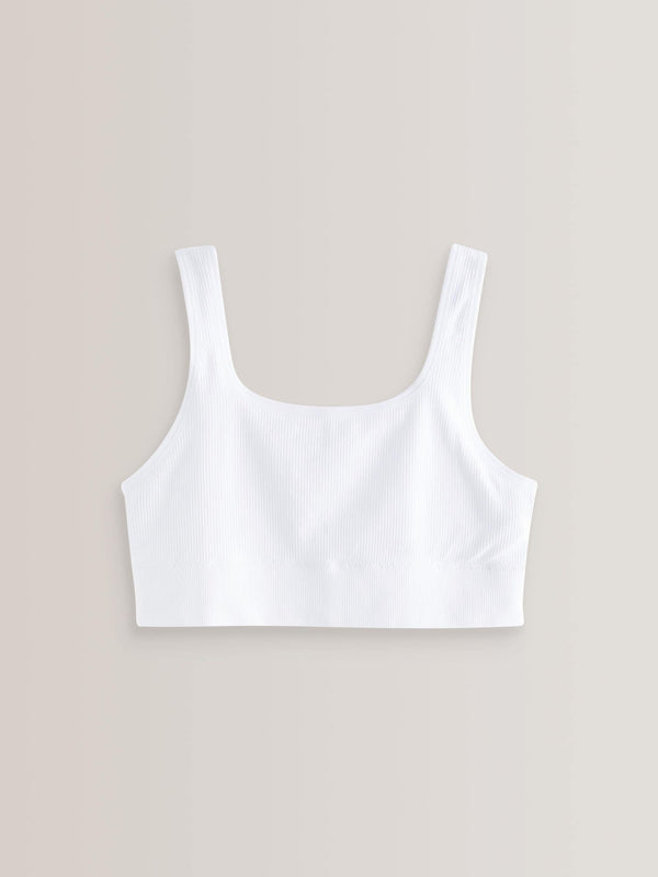 White Seamfree Crop Top 1 Pack (7-16yrs)