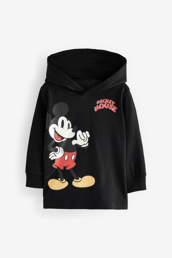 Black Mickey Mouse Lightweight Disney Hoodie (3mths-8yrs)