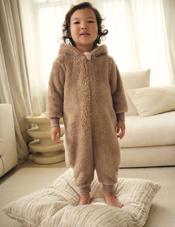 Brown / cream bear all in one immediate