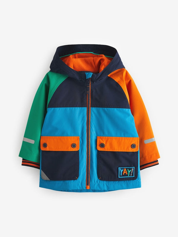 Orange/Navy Waterproof jacket (immediate)