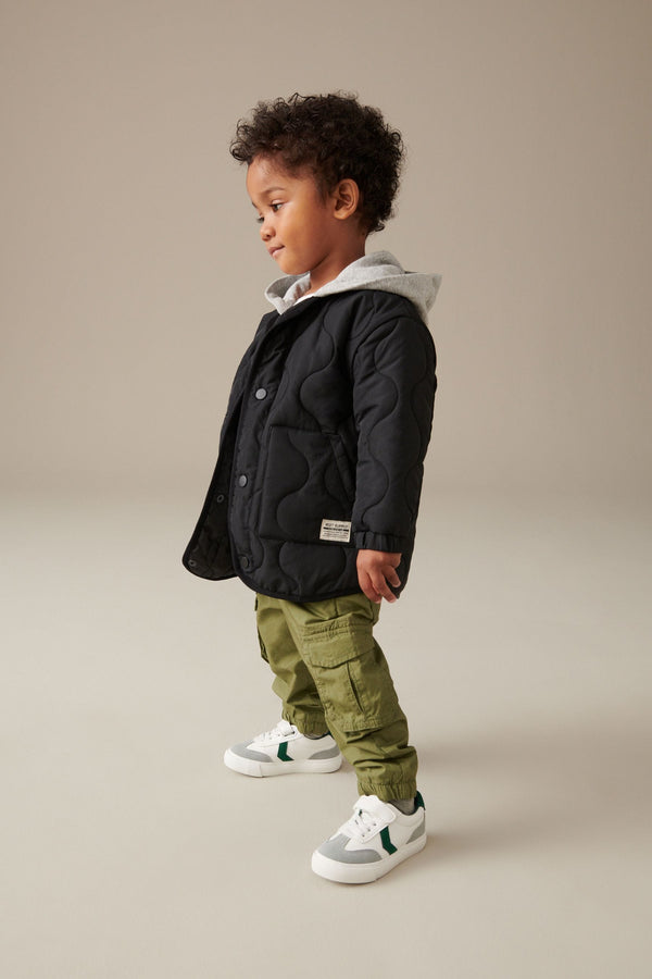 Black Quilted Jacket (3mths-7yrs)