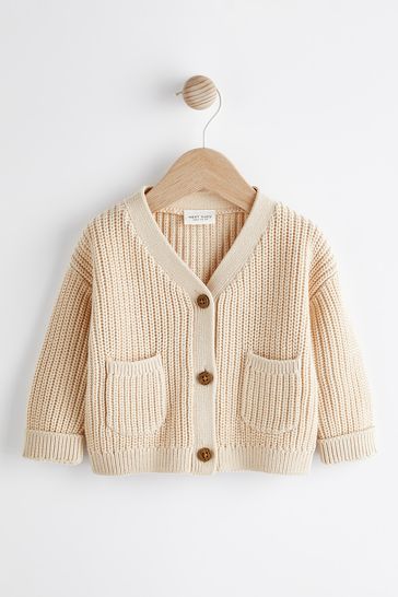 Cream Baby Knitted Cardigan(immediate)