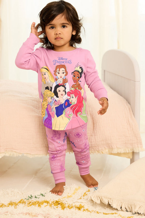 Purple 100% Cotton Disney Princesses Snuggle Pyjamas (9mths-8yrs)