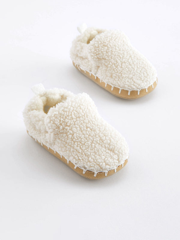 Neutral Cosy Slip-On Baby Shoes (0-24mths)