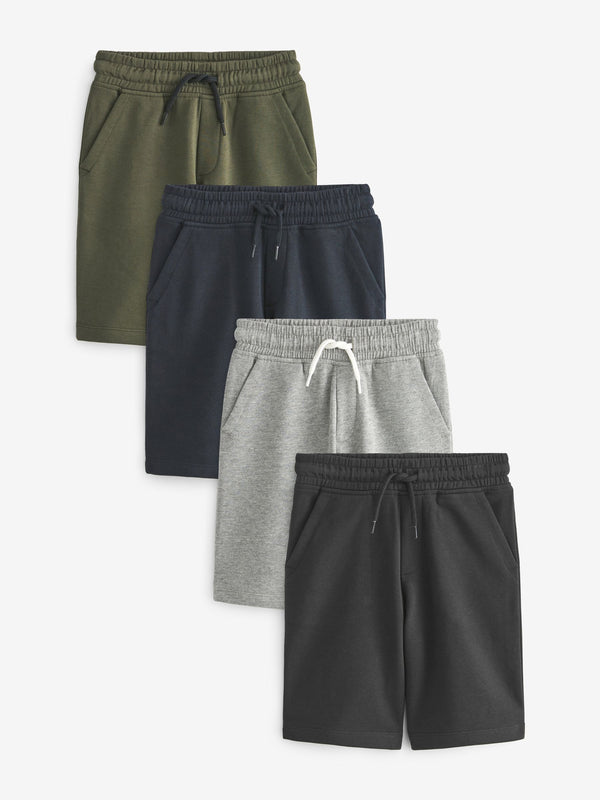 Black/Navy Blue Regular Fit Basic Shorts (3-16yrs)