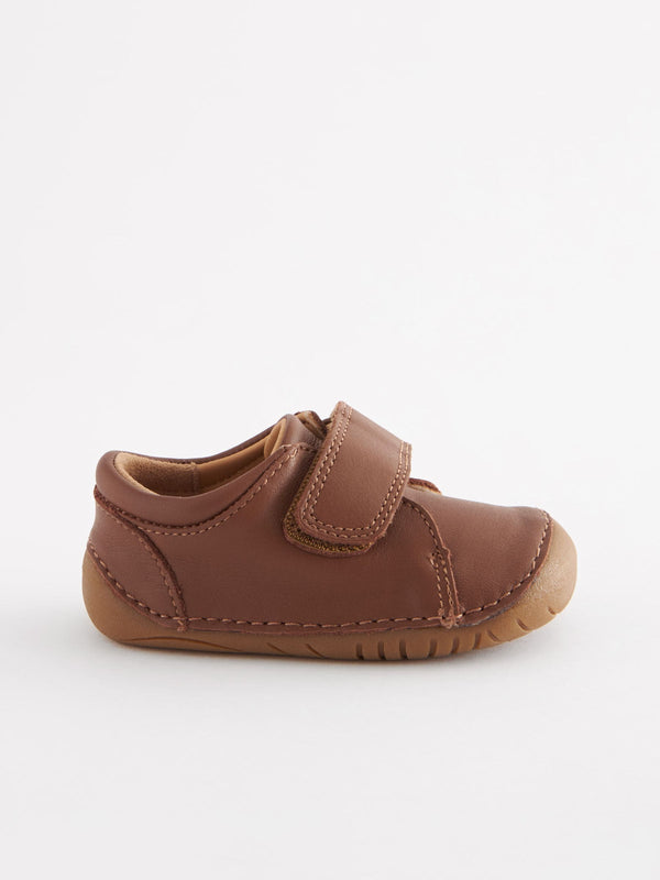 Tan Brown Standard Fit (F) Crawler Shoes