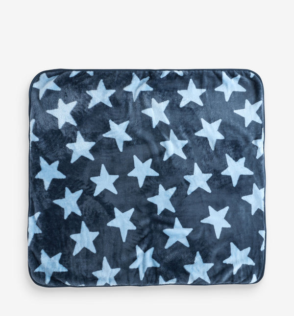 Blue star baby fleece blanket