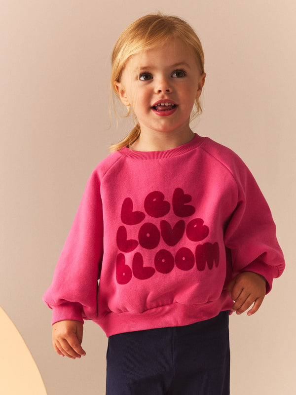 Pink Love Raglan Sweatshirt (3mths-7yrs)