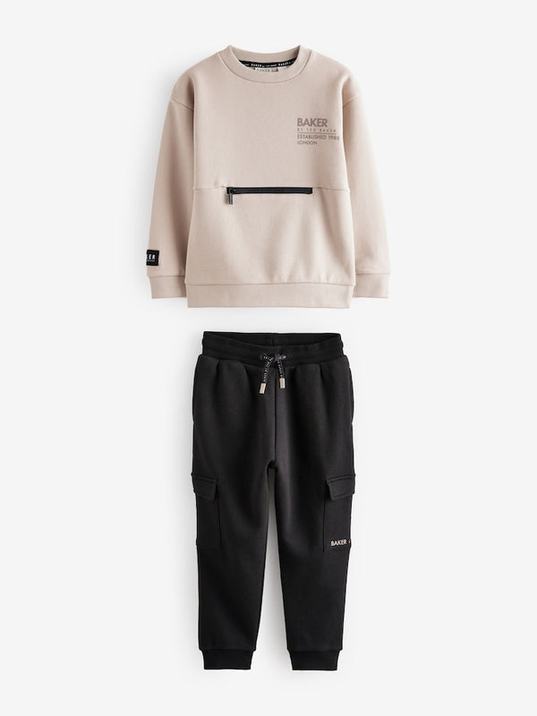 Baker by Ted Baker Sweatshirt and Cargo Joggers Set(immediate)