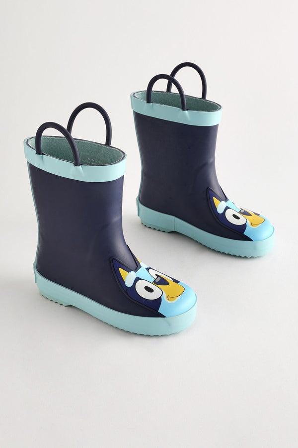 Navy Bluey Handle Wellies