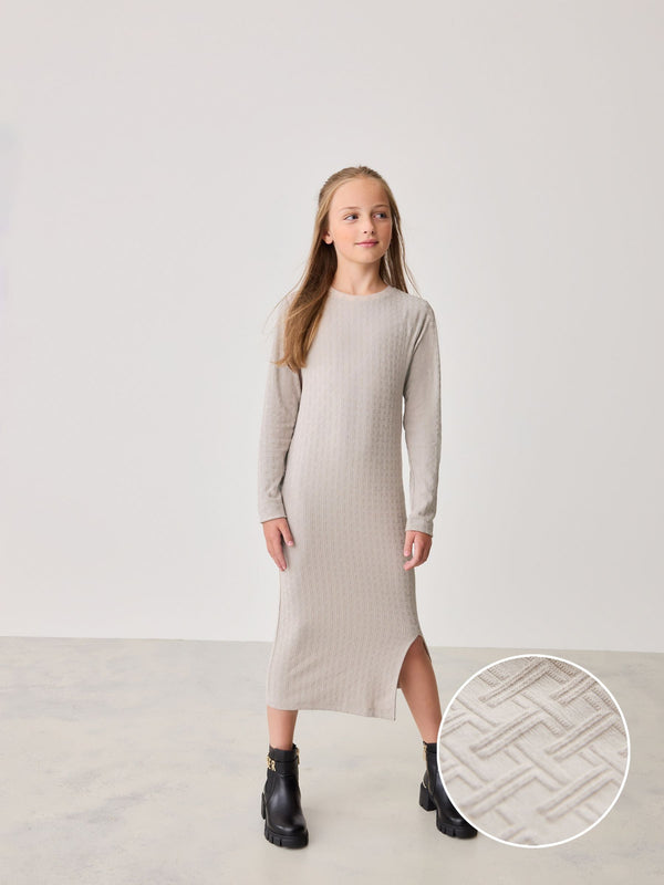 Baker by Ted Baker Stone Textured Midi Dress