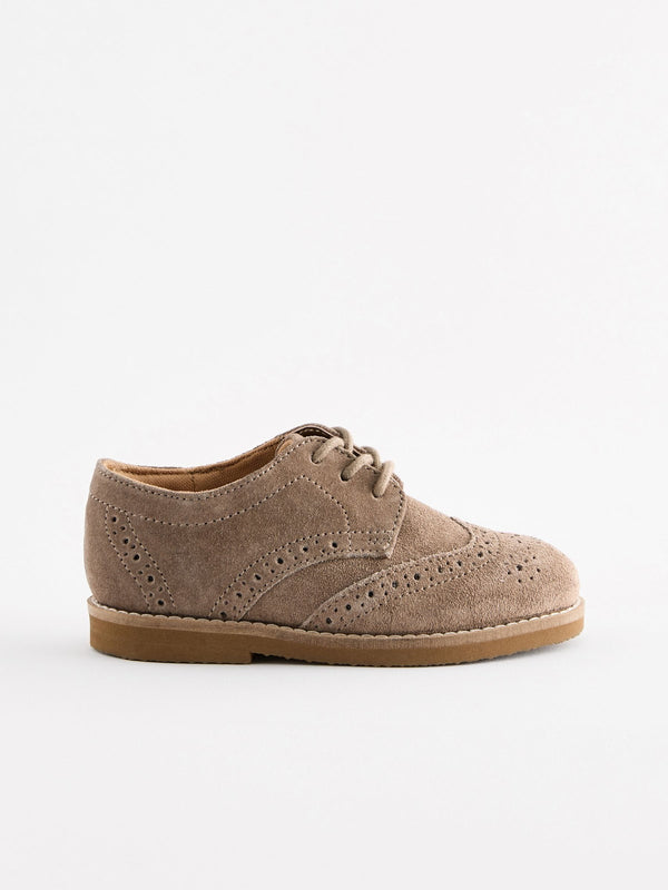 Neutral Standard Fit (F) Smart Leather Brogue Shoes