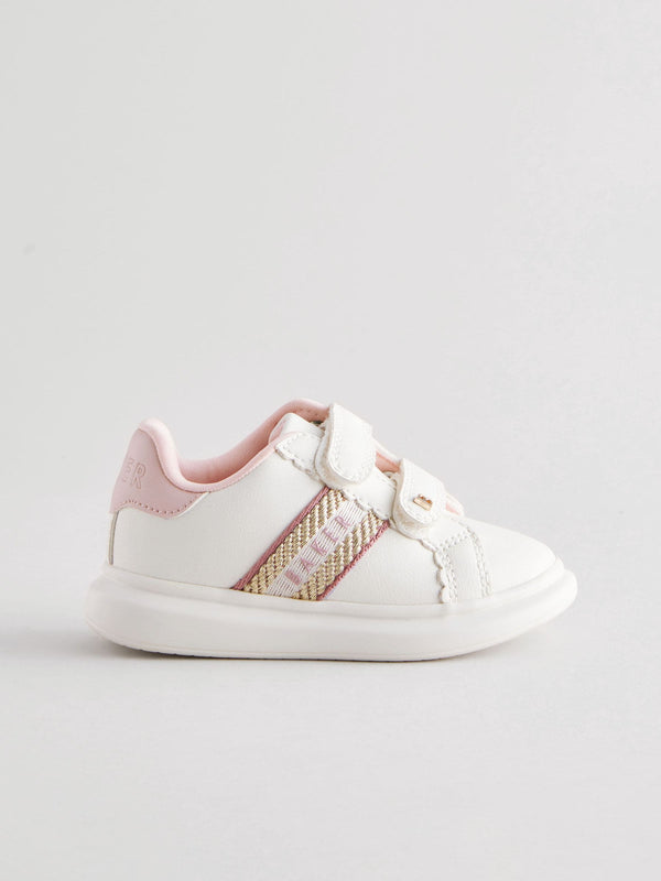 Baker by Ted Baker Girls Chunky Tape White Trainers