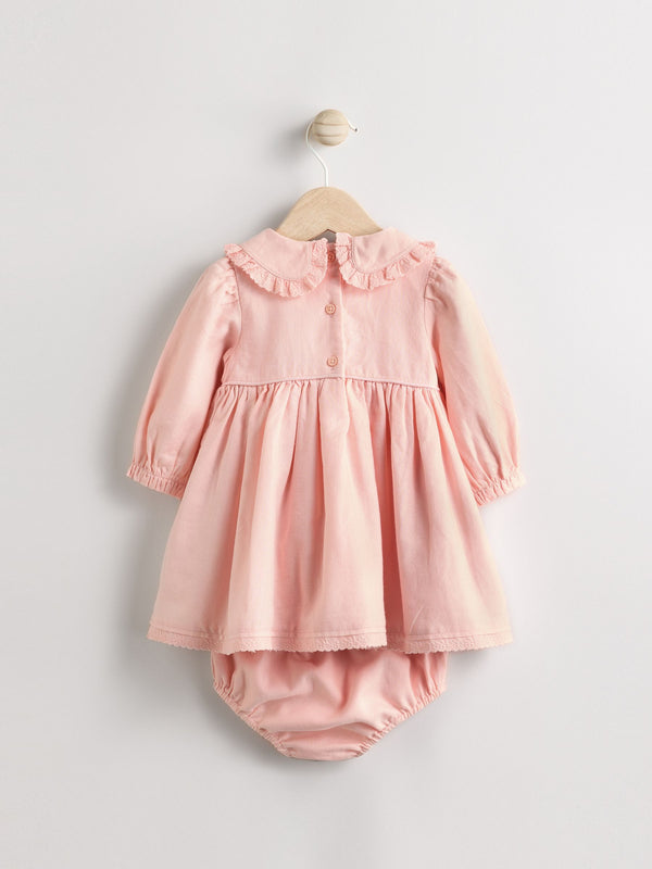 Pink Baby Embroidered Dress (0mths-2yrs)