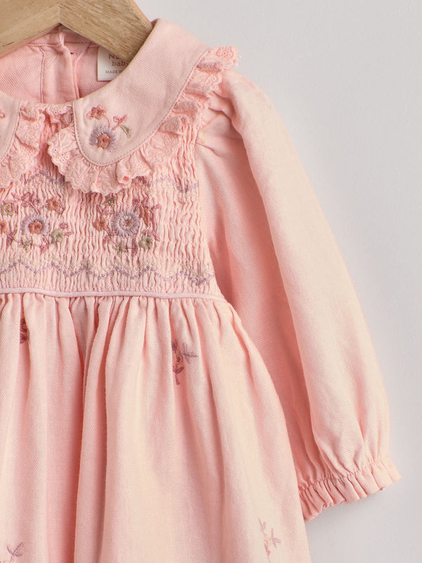 Pink Baby Embroidered Dress immediate