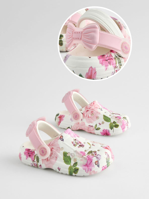 Baker by Ted Baker Girls Clogs with Ankle Strap and Bow