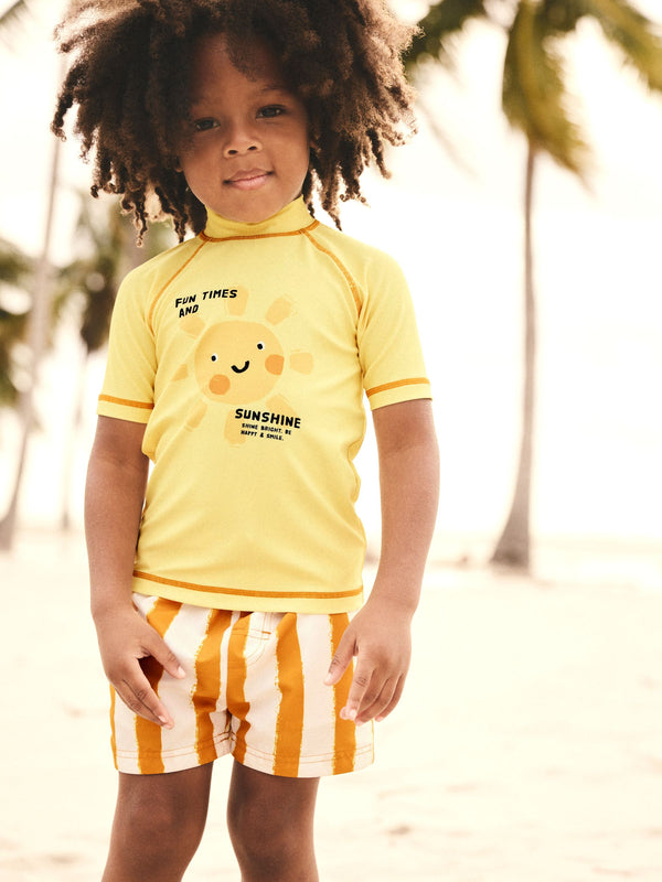 Yellow Sun Rash Vest and Shorts Set (3mths-7yrs)