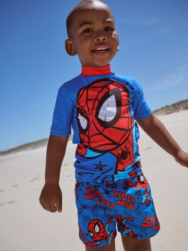 Spider-man Rash Vest and Swim Shorts (3mths-7yrs)