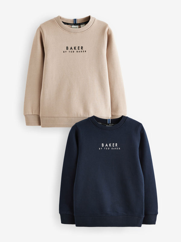 Baker by Ted Baker 100% Cotton Sweatshirts 2 Pack