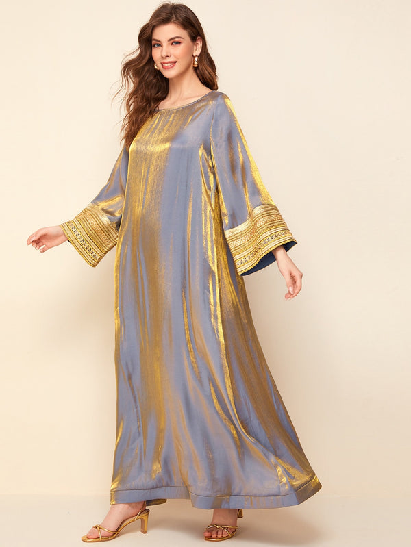 Metallic kaftan