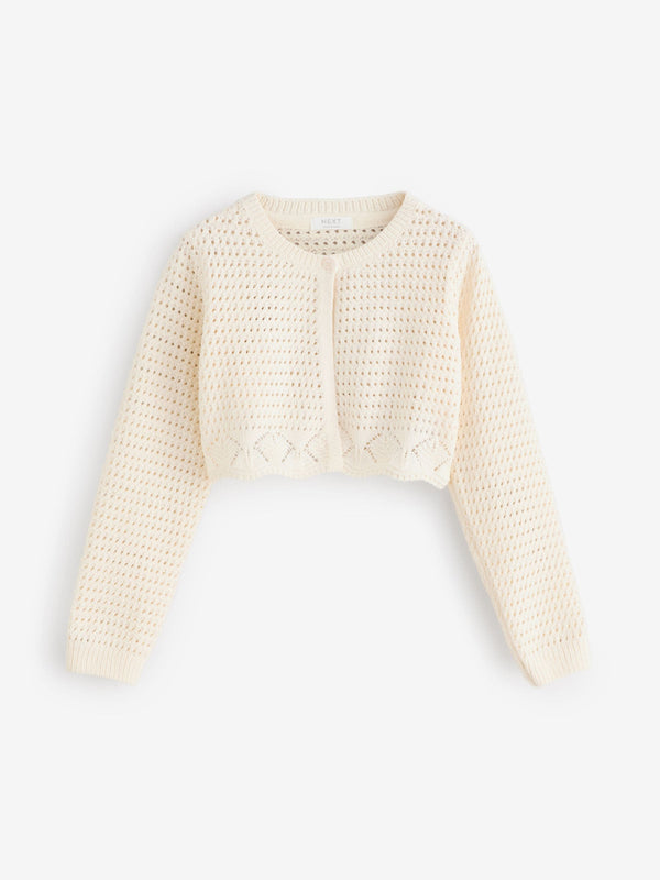 Ecru Knitted Cardigan (3-16yrs)