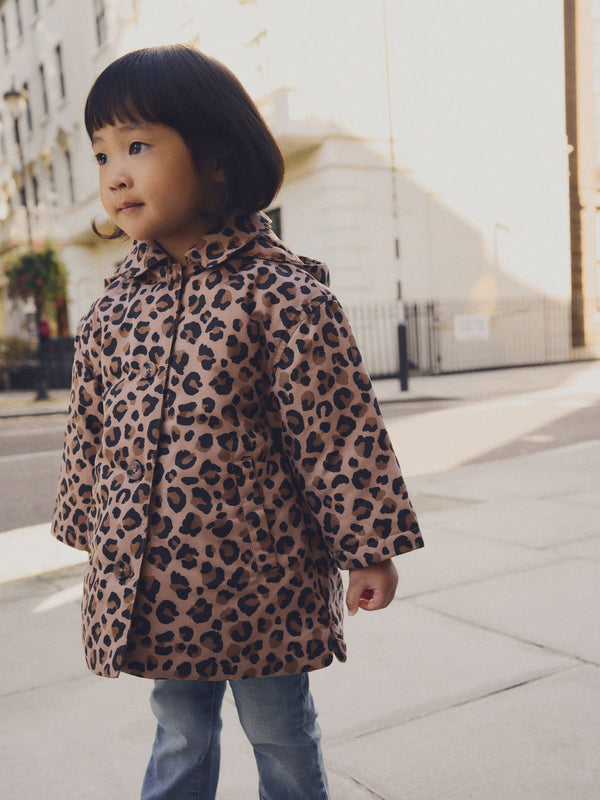 Animal Print Shower Resistant AOP Coat (3mths-7yrs)