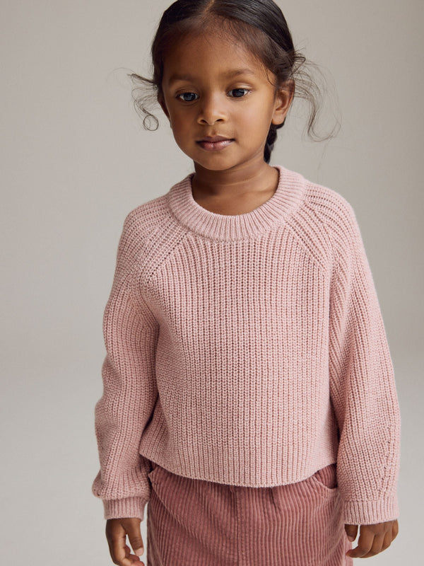 Pink Knitted Jumper (3mths-7yrs)