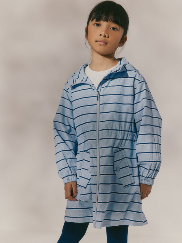 Blue Stripe Shower Resistant Cagoule Jacket (3-16yrs)