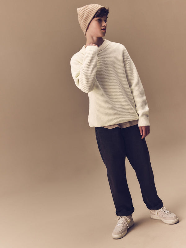 Cream Knitted Jumper (3-16yrs)